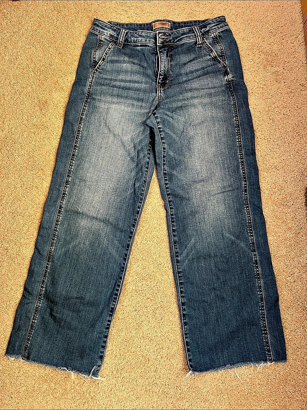 Kut from the Kloth Charlotte High Rise Wide Leg Blue Jeans